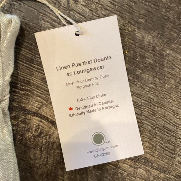 NWT Q for Quinn Women's Linen Lounge Pants Oat Meal Size XXL - Picture 6 of 10